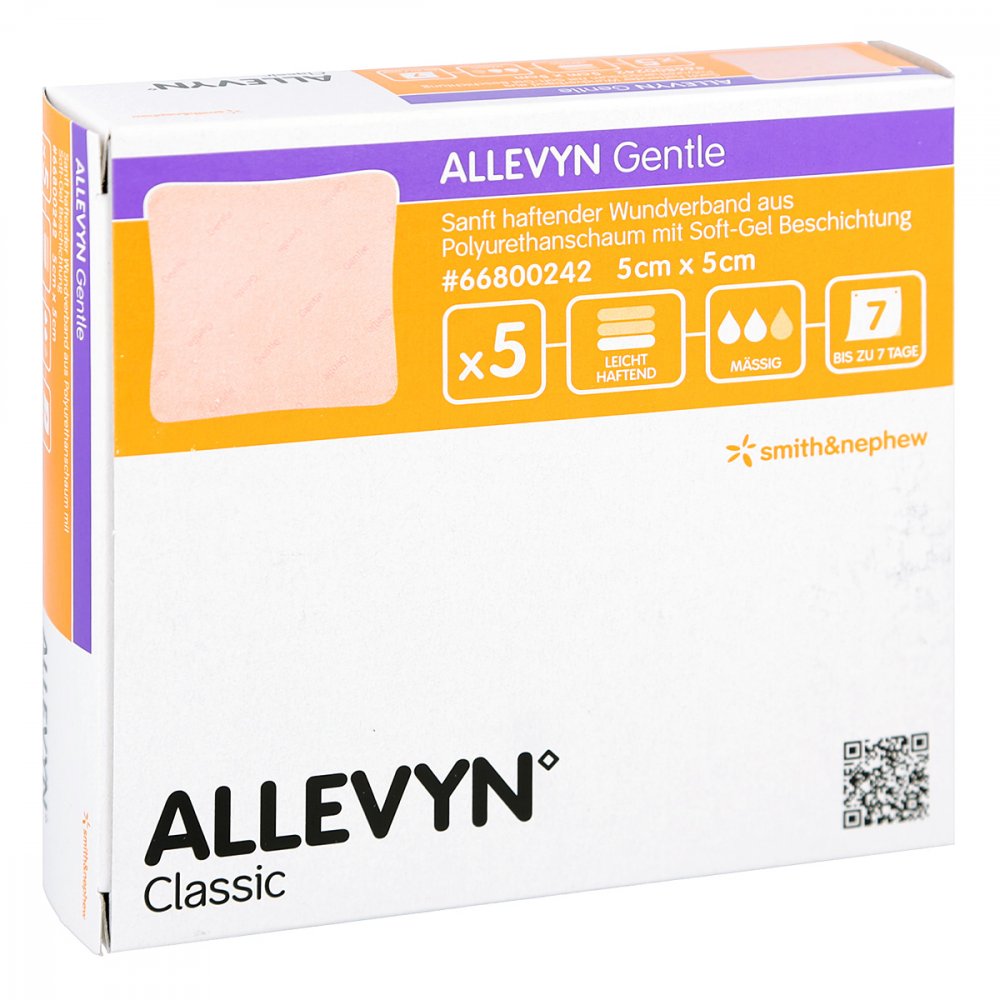 Smith & Nephew GmbH Allevyn Gentle 5x5 cm Verband 06087367