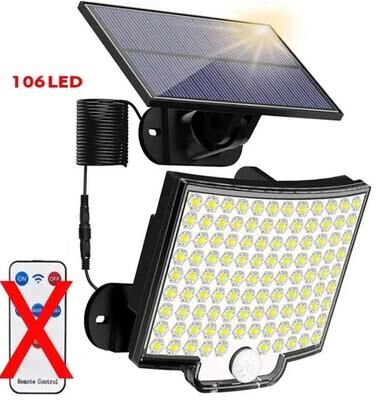 Uplifted Finds 106 LED Solar Motion Sensor Floodlight With Remote Control no Remote