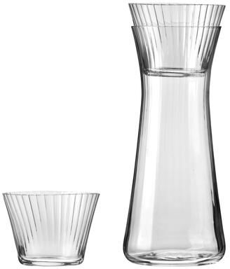 Barski Luminous Bedside Decanter Set, 18 Oz. & 5 Oz. Cup