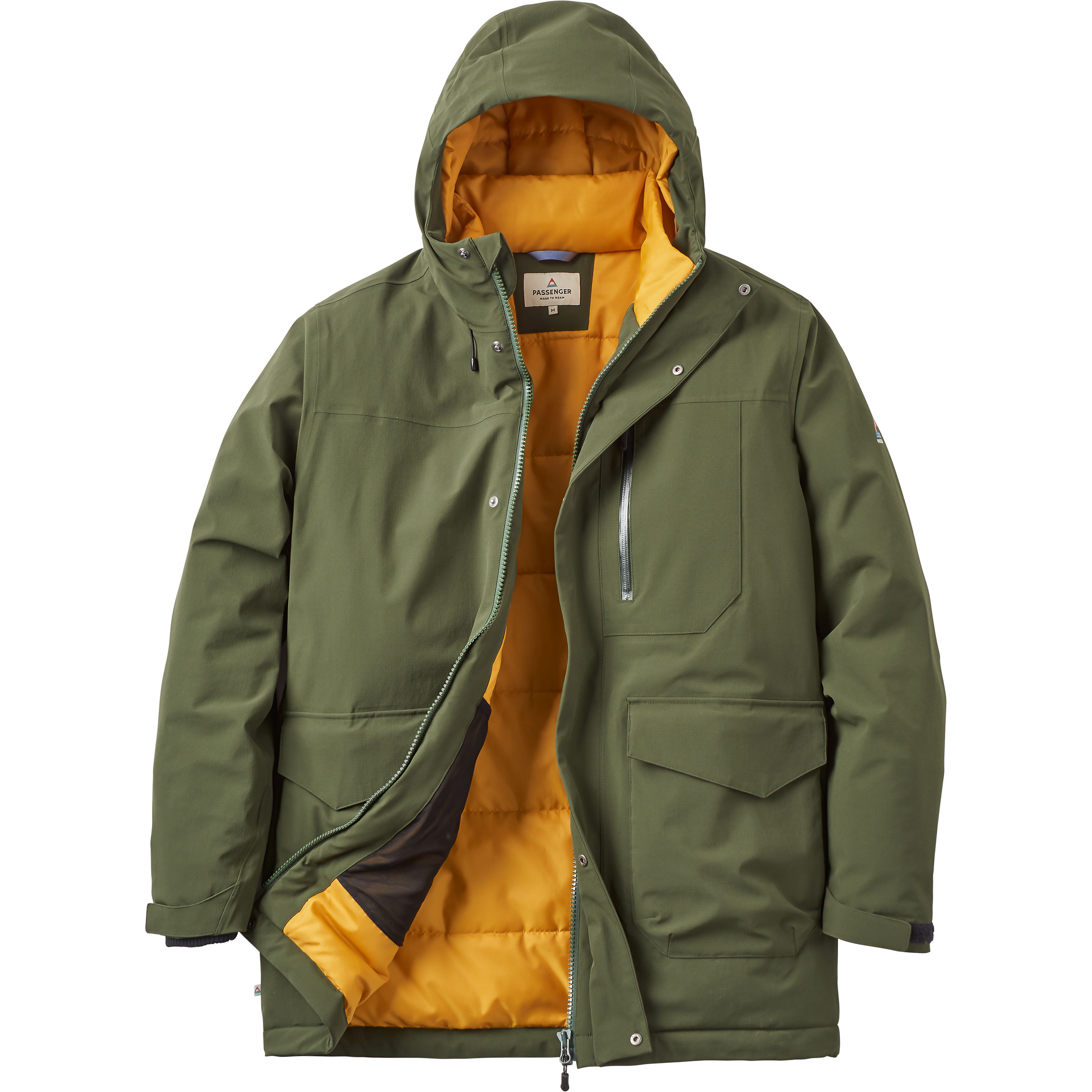 Passenger Rainier WP Parka Herren Winterjacke oliv Größe M Lifestyle Wasserabweisend