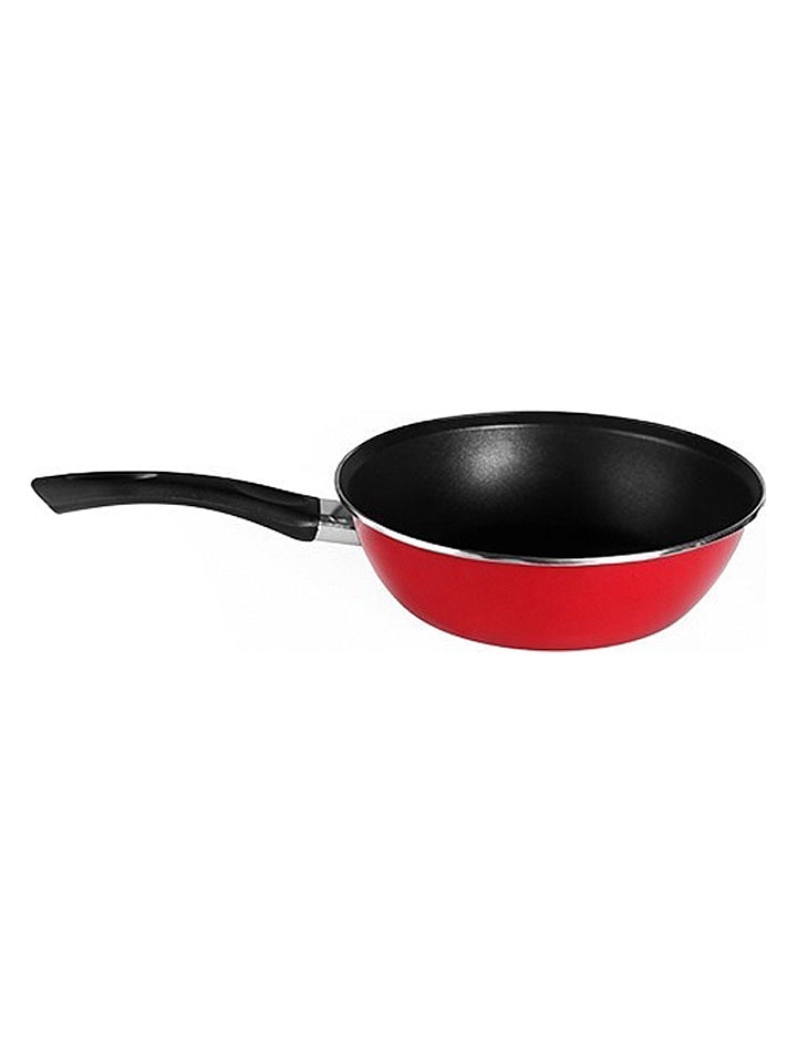 CEGECO Tiefe Pfanne "Basic" in Rot - Ø 24 cm - onesize