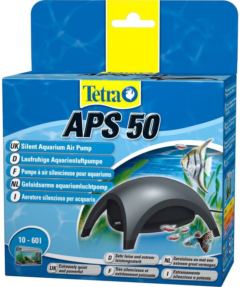 Tetra APS 50 Aerarore Compressore d'Aria Ossigenatore per Acquario 50 litri/ora 2 Watt