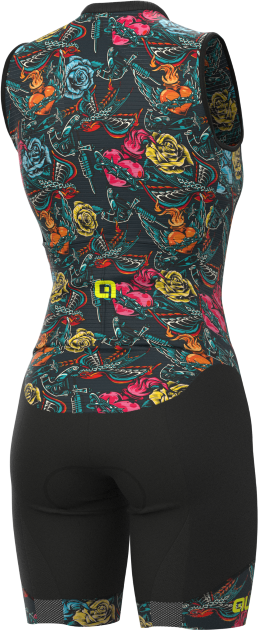 ALE' Body ciclismo donna  PR-R TATTOO grigio