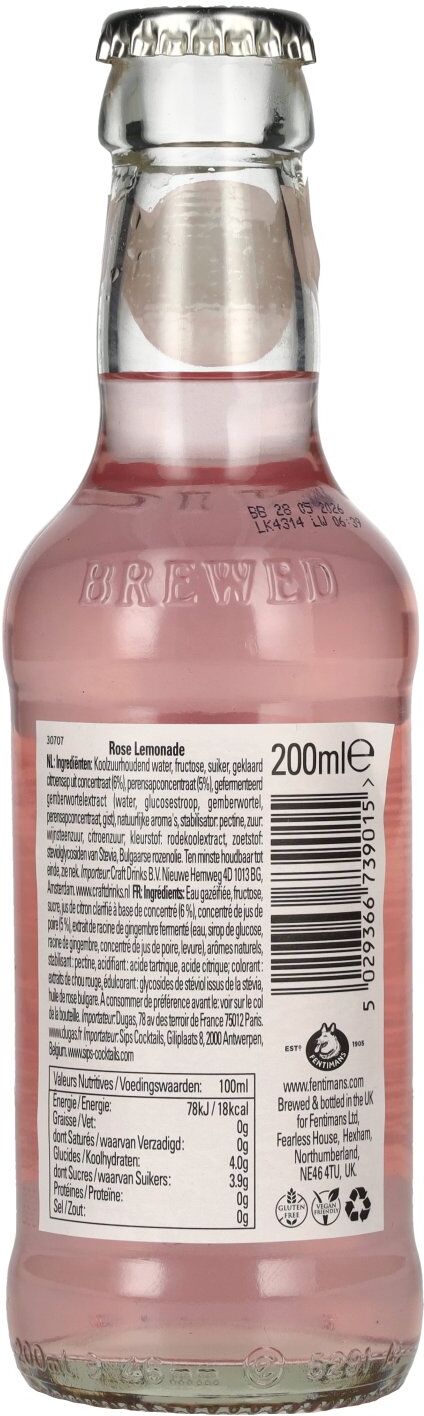 Fentimans ROSE LEMONADE 0,2l