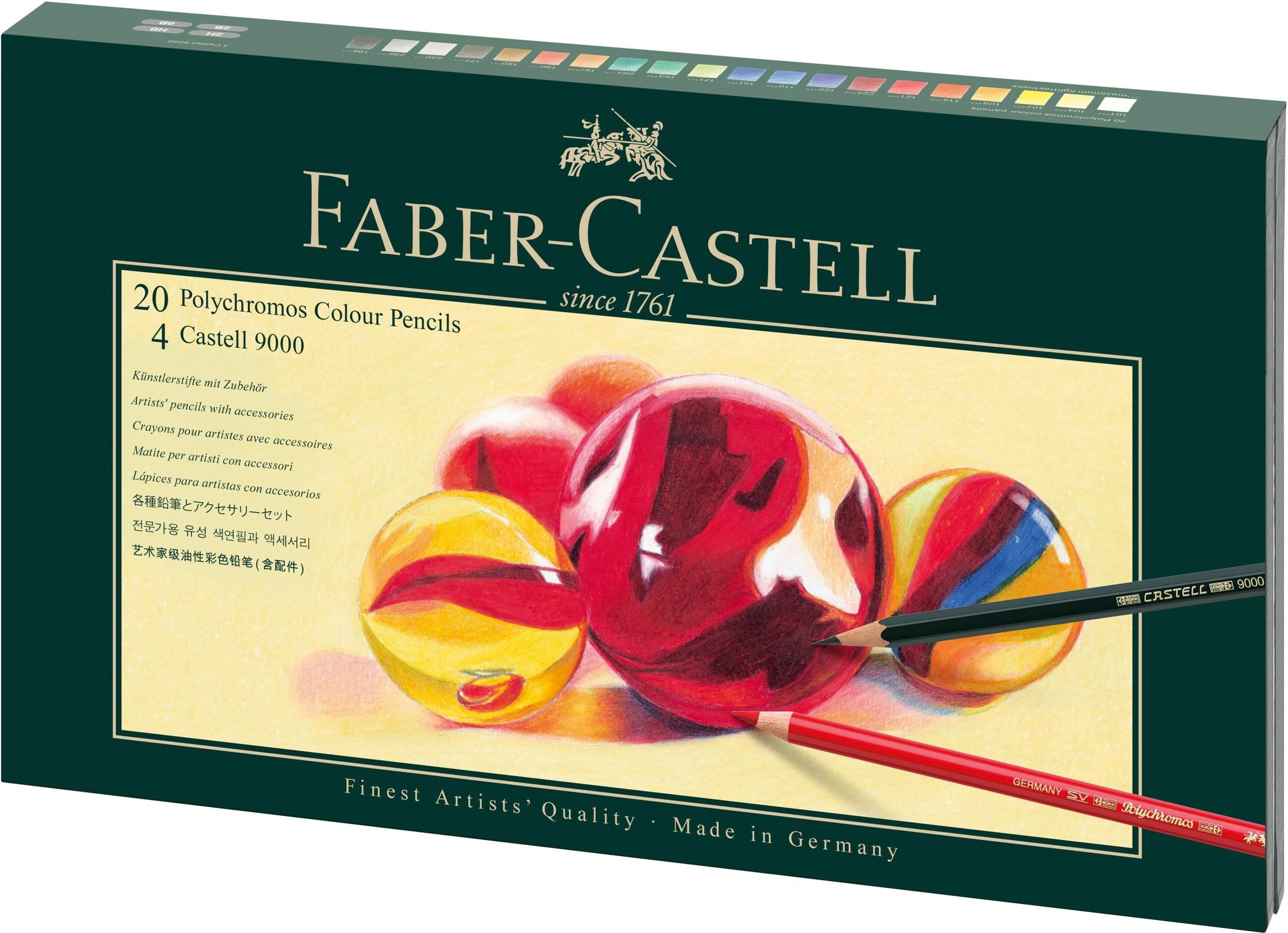 Polychromos FABER-CASTELL "Polychromo", bunt, Kunstfaser, Stifte, Polychromos bunt Einheitsgröße