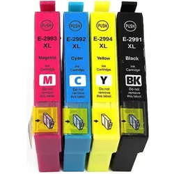 Kompatibles XL-Druckerpatronen Set wie Epson T2991, T2992, T2993, T2994, T29XL, 29XL