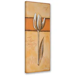 WANDBILD gemalte tulpe