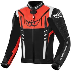 Berik Striper Motorrad Lederjacke