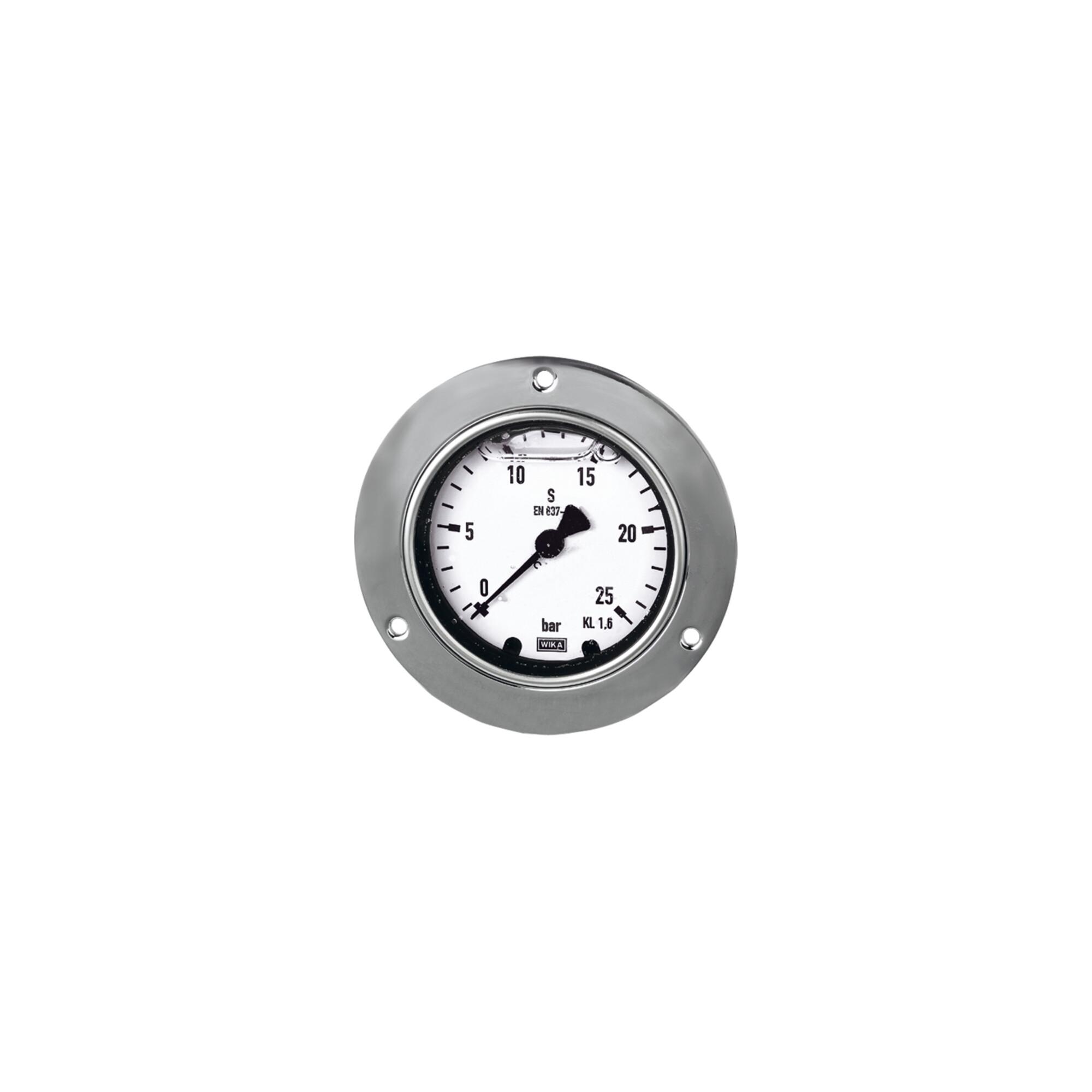 Riegler Glyzerinmano, Frontring, G 1/4 hinten zentr., 0 - 40,0 bar, Ã˜ 63 (906)