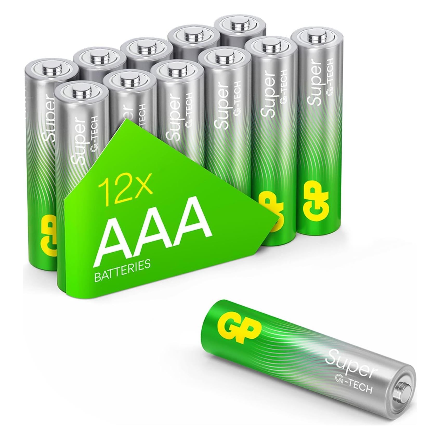 GP Batteries 1x12 GP Super Alkaline 1,5V AAA Micro LR03 Neu 03024AETA-S12 (12 Stk., AAA) (03024AETA-S12)