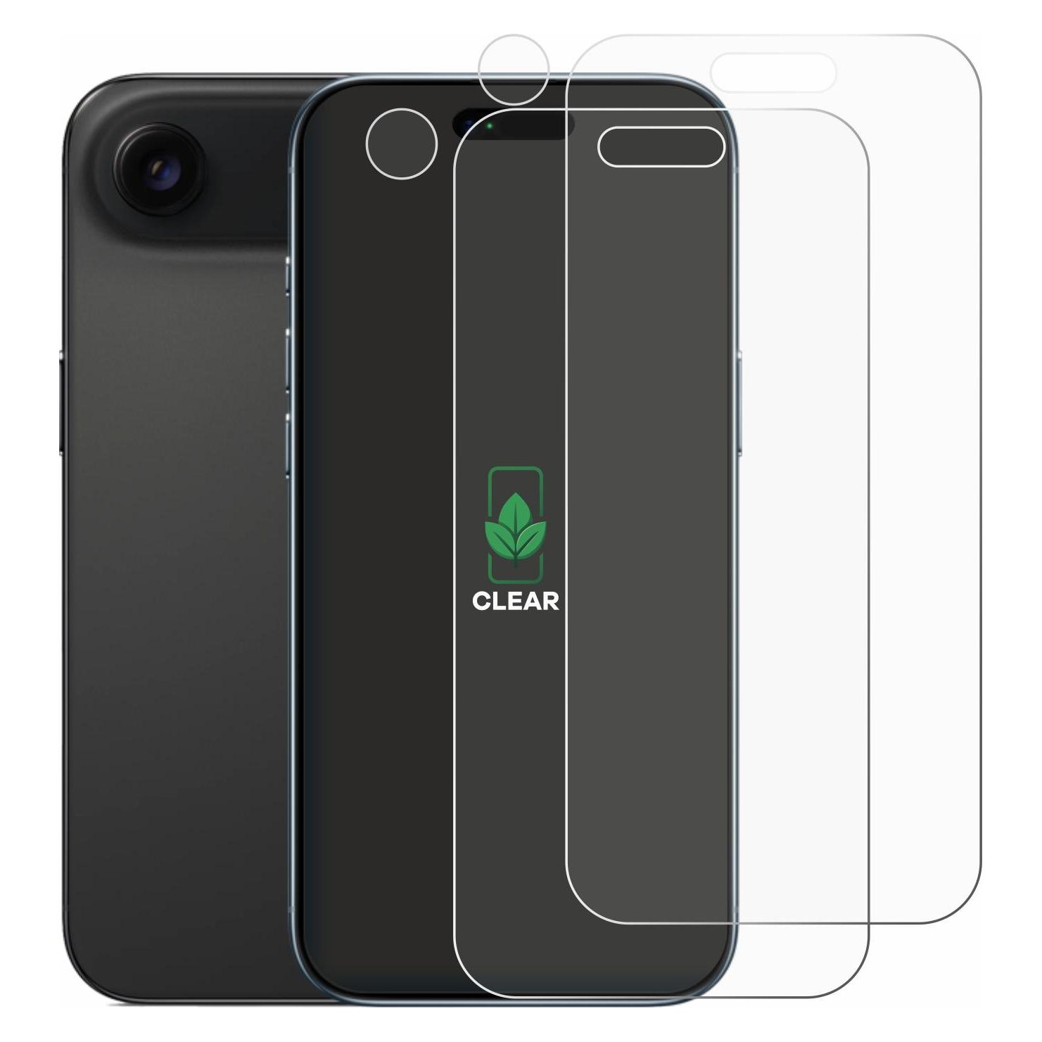ScreenLeaf Schutzfolie für Apple iPhone Air (Display+Kamera) Displayschutz Display Schutz Folie Klar (2 Stk., Apple iPhone Air) (6160479)
