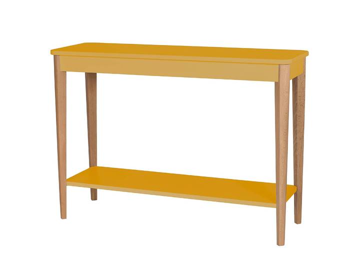 Console 105cm Jaune/Jaune moutarde