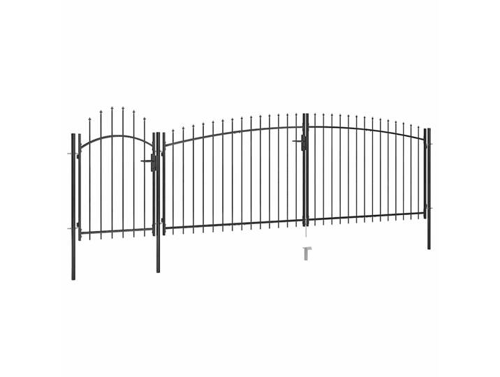 vidaXL Gartentor Woerden mit Speerspitze 5x1,5 m Schwarz