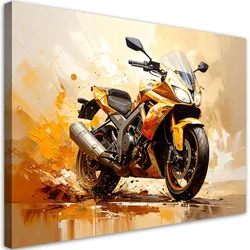 LEINWANDBILD Motorrad Sportmotorrad 100x70cm