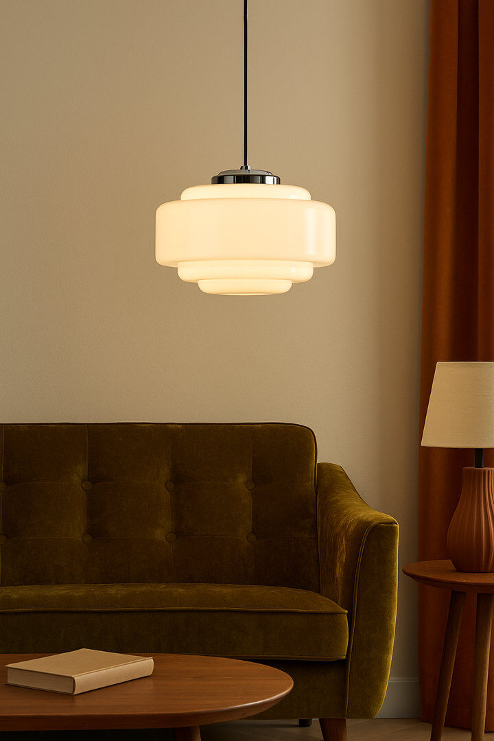 Firstlight 1 - Light Chrome Unique/Statement Pendant Chrome 24cm H X 35cm W X 35cm D