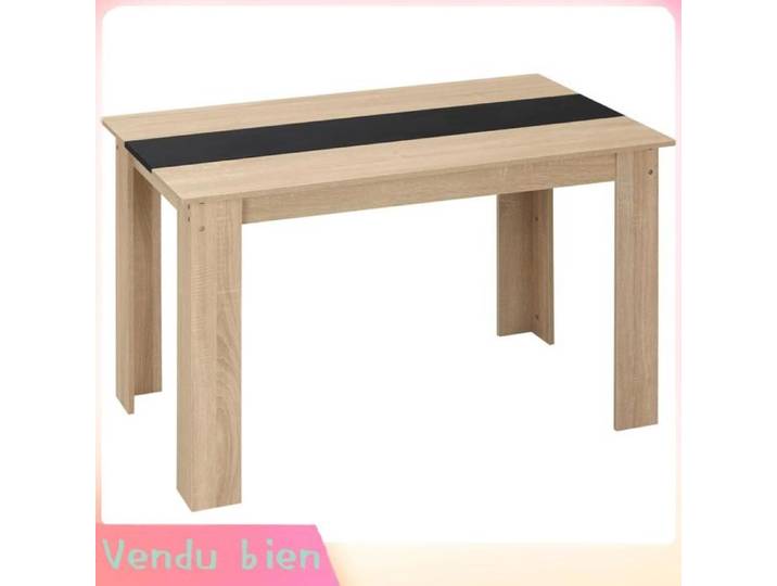 LIA Table manger design moderne bois 120x69x75cm