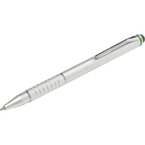 Leitz Multifunktionsstift Complete, 6415, 2-in-1, silber, Kugelschreibermine, Touchpen
