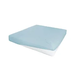 Jersey-Elastan Boxspringlaken   ¦ blau ¦ Maße (cm): B: 190 H: 28