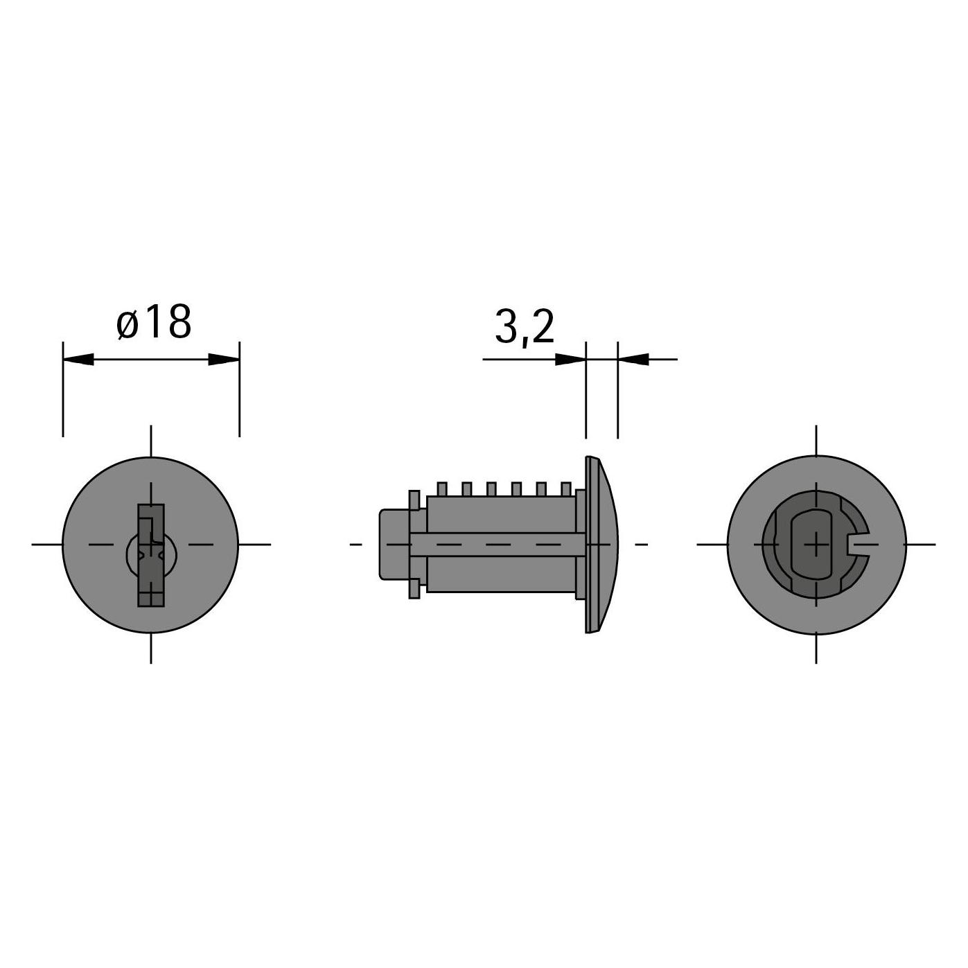 Hettich Innenzylinder Prestige 2000 Z23 (Zylinderschlüssel) (9206836)