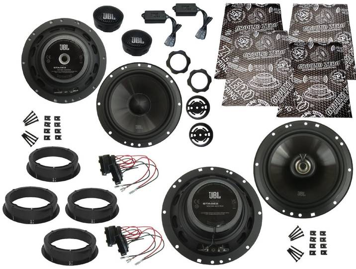 DSX JBL Lautsprecher für Skoda Rapid Bj 12-19 Tür vorne hinten Dämmmatte Auto-Lautsprecher (150 W)
