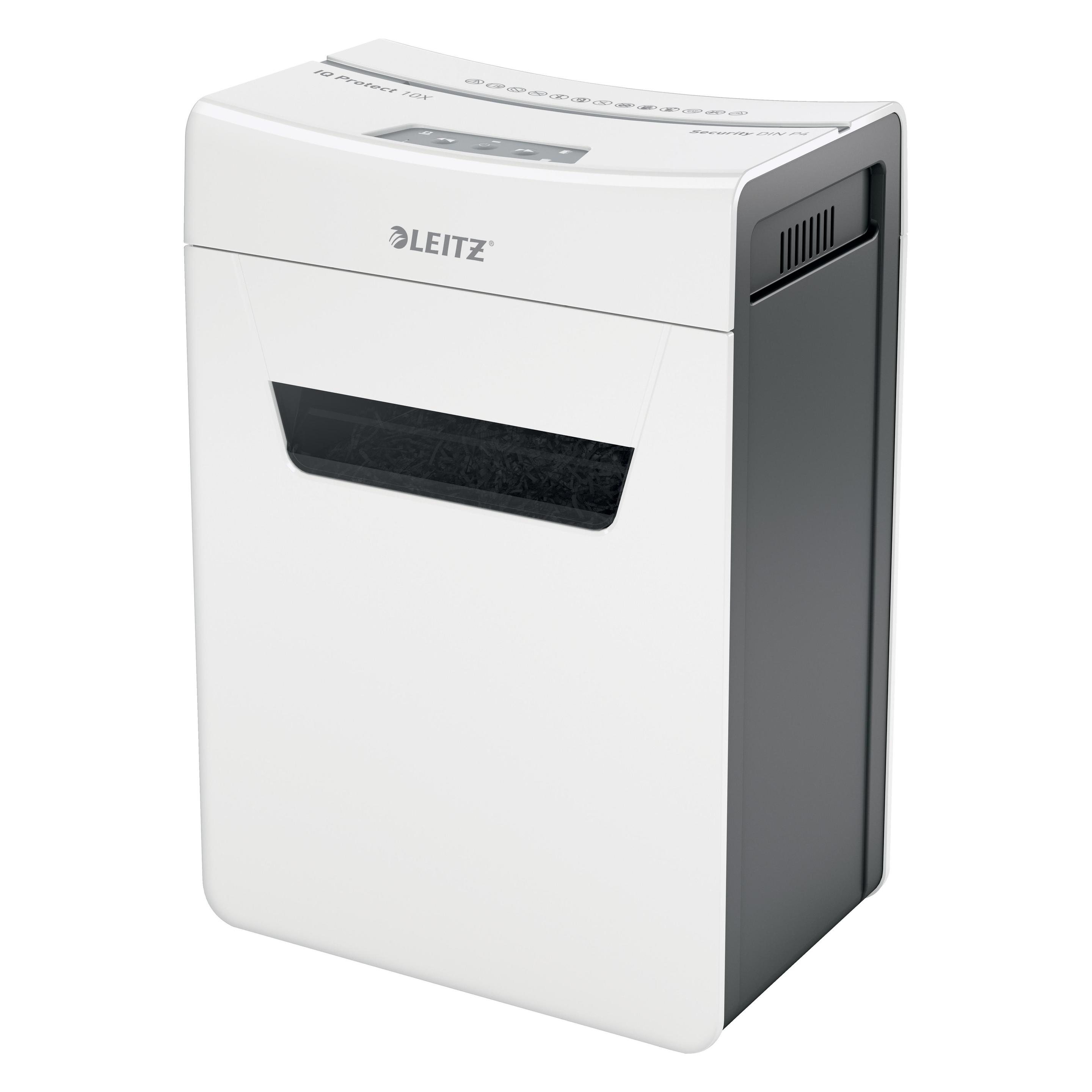 Leitz IQ 10X PROTECT PREMIUM - Aktenvernichter (Partikelschnitt) (8092-20-00)