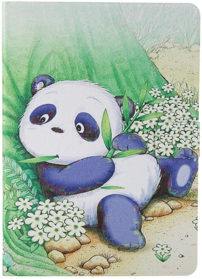 TABLETCOVERS.DK iPad 10.2" (2021 / 2020 / 2019) / Air (2019) / Pro 10.5" (2017) Læder Cover m. Stand - Lazy Panda