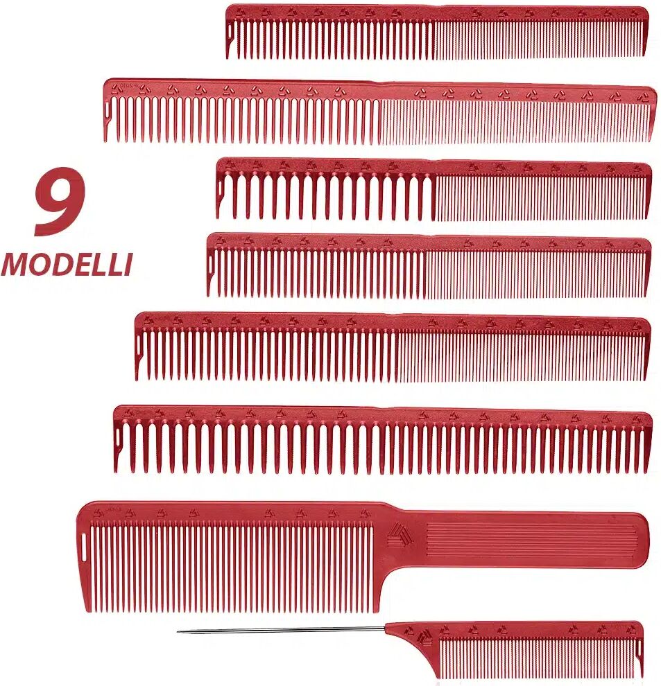Pettine per capelli professionale antistatico con microdentatura 23,5 cm