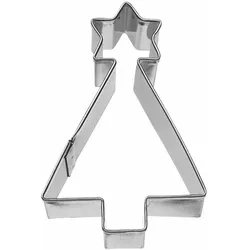 BIRKMANN Aussstechform Weihnachtsbaum Geometrisch, Ausstecher, Plätzchenform, Keks, Plätzchen, Edelstahl, 7.5 cm, 197046