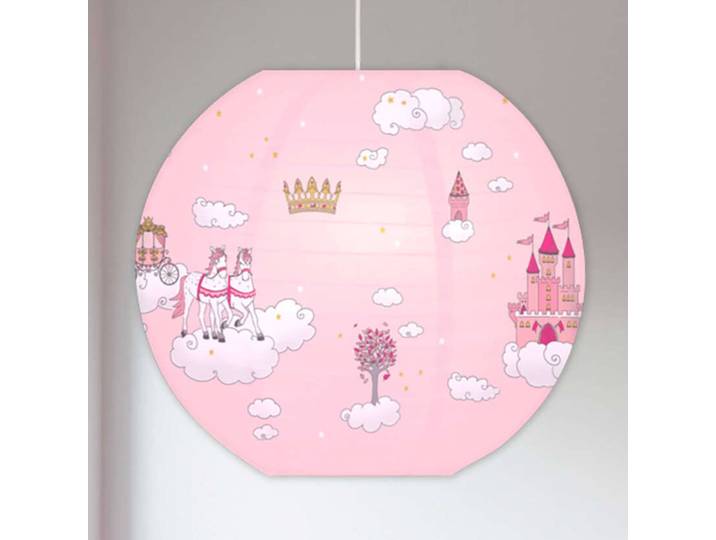 home24 Lampenkap Prinses Ø 40cm roze