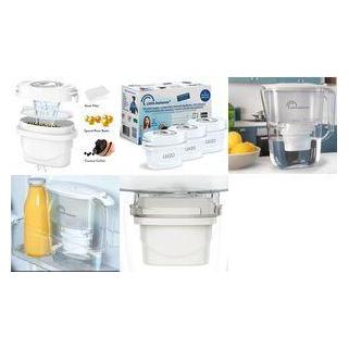 Little Balance Wasserfilter-Karaffe Claire + 6 Kartuschen Karaffe aus BPA-freiem Kunststoff, Kapazität: 2,5 Liter (2.50 l) (LB 8634)