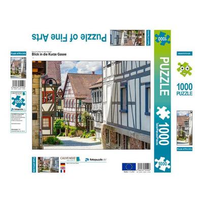 CALVENDO Puzzle Blick in die Kurze Gasee | 1000 Teile Lege-Größe 64x48cm Foto-Puzzle für glückliche Stunden