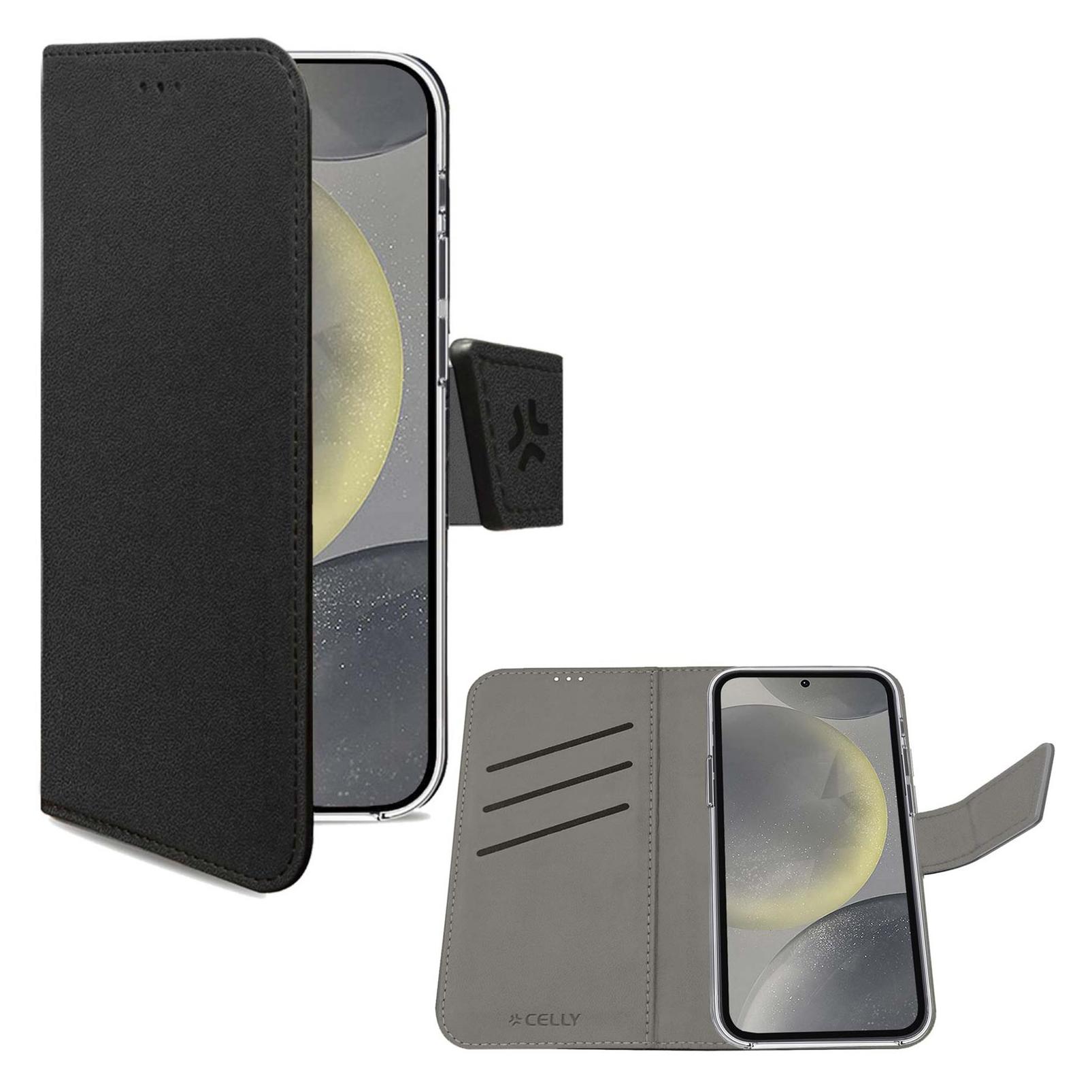 Celly Wally Wallet Cover 5G - Black (Samsung Galaxy S24) (A11746)