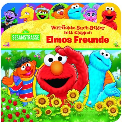 Sesamstraße - Verrückte Such-Bilder mit Klappen - Elmos Freunde - Pappbilderbuch mit 20 Klappen - Wimmelbuch für Kinder ab 18 Monaten, Gebundene