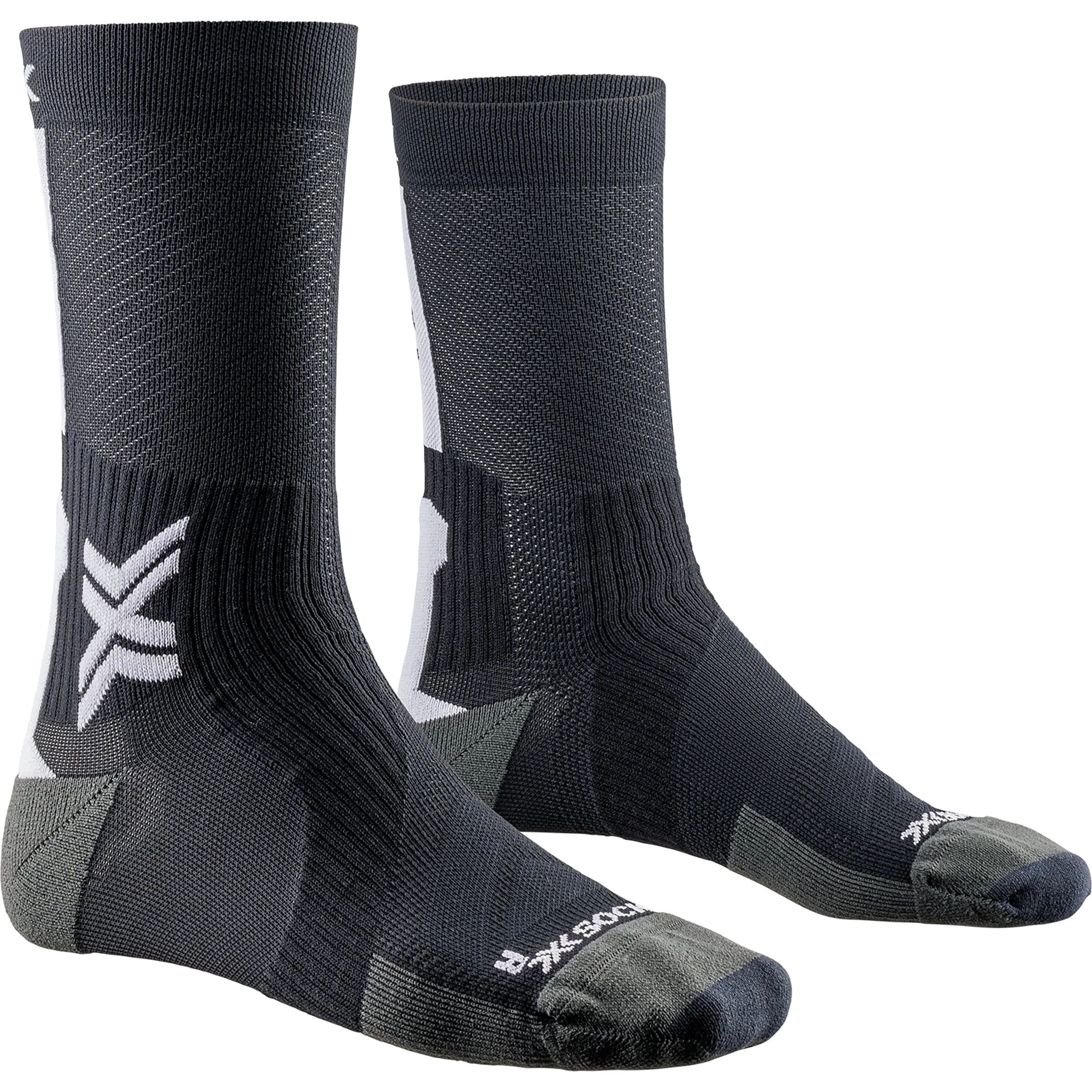 X-Bionic Bike Perform Crew Fahrradsocken schwarz Größe 45 Rennrad | Gravel Elastisch