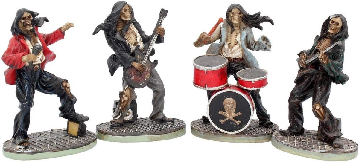 Set van vier Fantasy Beeldjes One Hell Of A Band! Ivoor, Hoogte: 10 cm