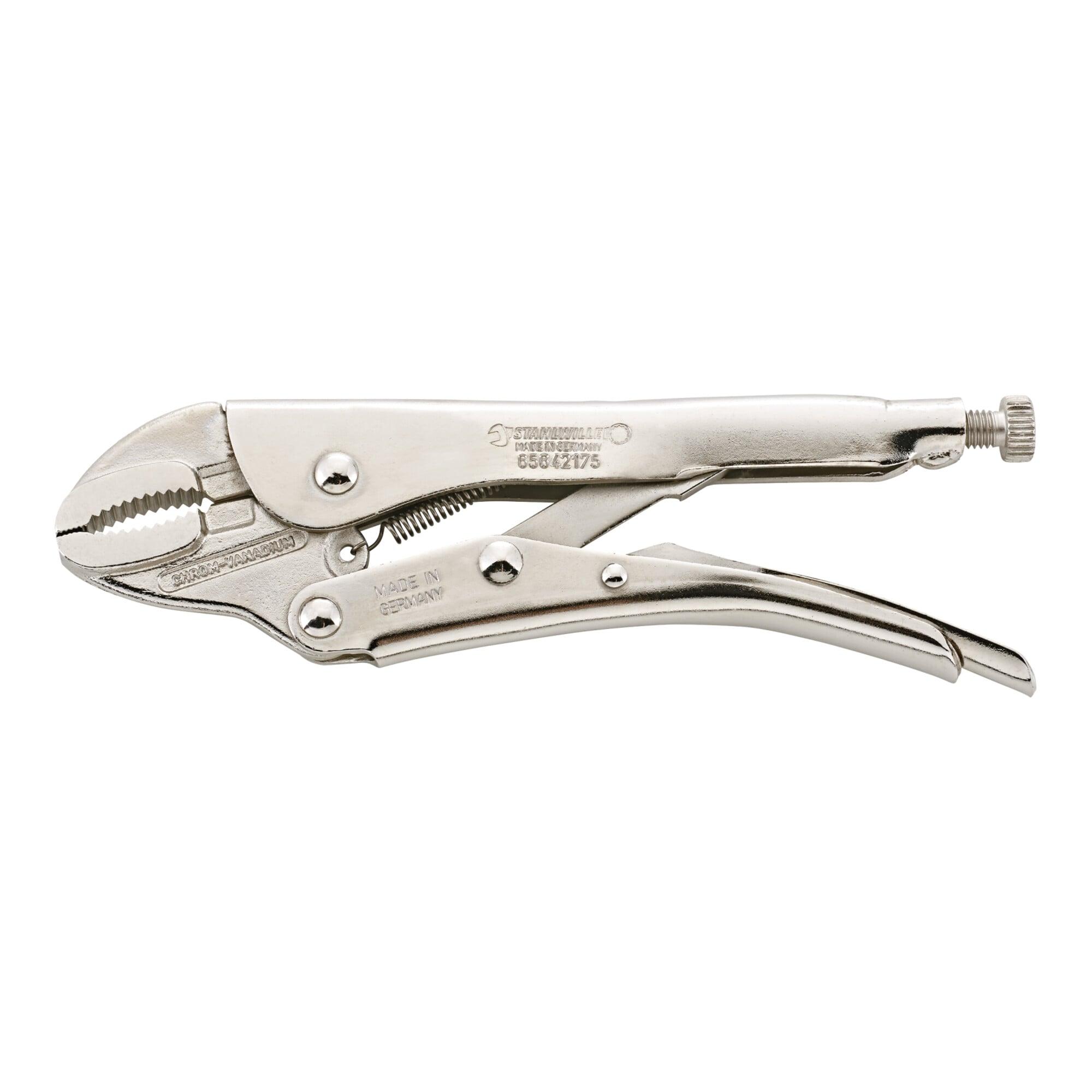 Stahlwille Gripzange L.145mm Kopf glanzvernickelt Griffe glanzvernickelt (65642145)