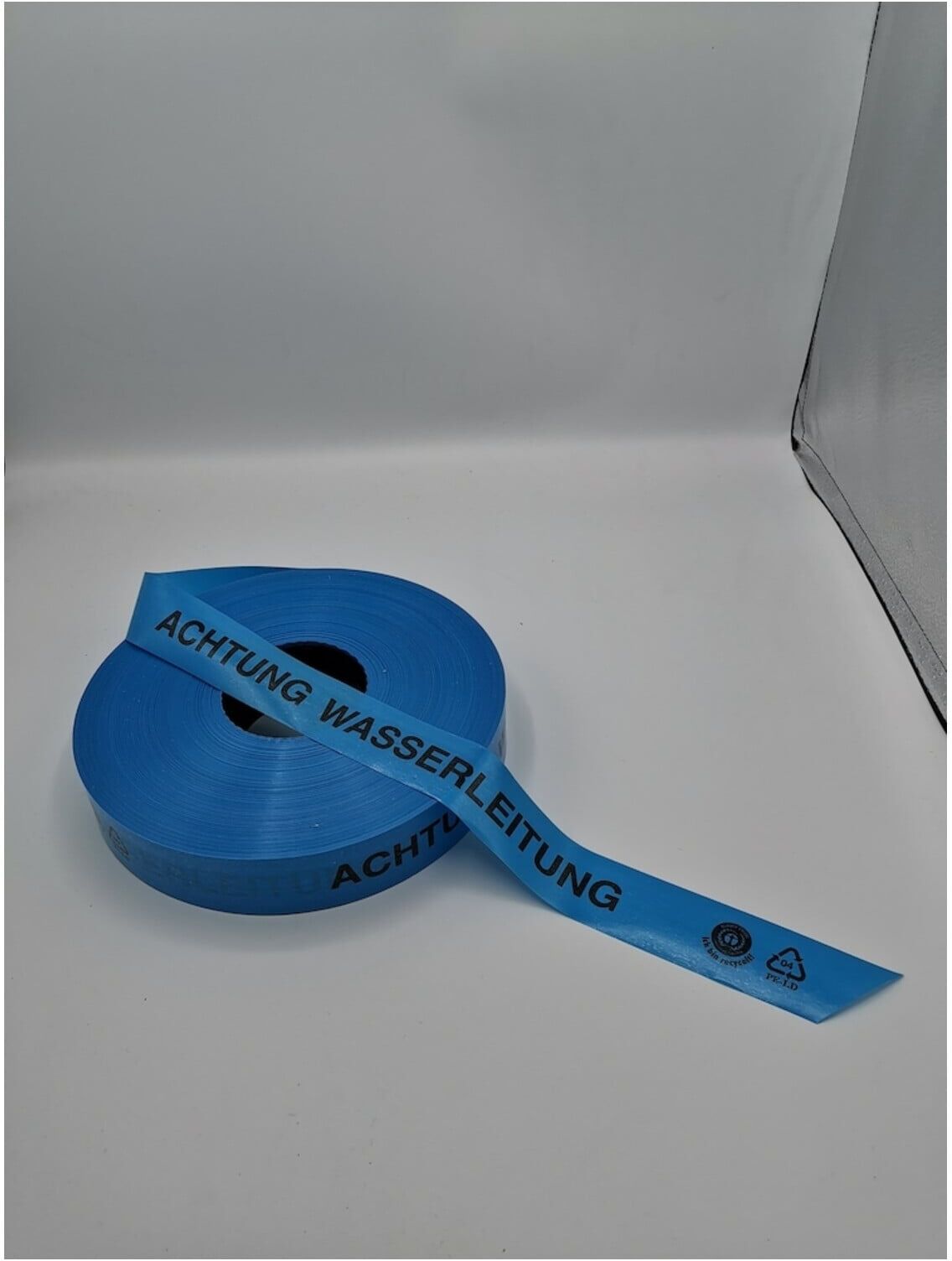 KELMAPLAST Trassen-Warnband 250 m Achtung Wasserleitung aus mind. 80% Regranulat Blauer (4022153280197)