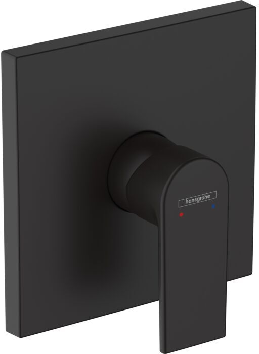 Hansgrohe Vernis Shape Fertigmontageset 71668670 Unterputz-Brausearmatur, 1 Verbraucher, mattschwarz