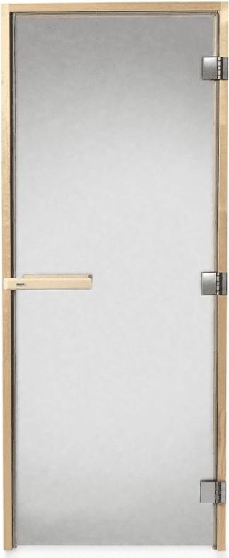 TYLÖ Saunatüre DGB 7x20 rauchgetöntes Glas mit Kiefern-/Fichtenholzrahmen