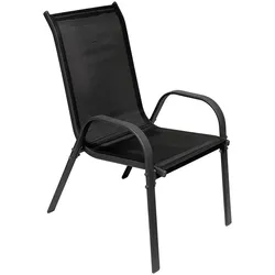 Mojawo, Gartenlounge, Gartengarnitur Sitzgarnitur 3-teilig 80x80cm Non-Wood Anthrazit