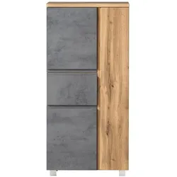 Held-Möbel Midischrank Monza Dekor Eiche / Beton