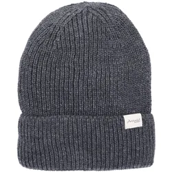 Antonio Strickmütze Beanie mit Lurex und Umschlag W23/24 dark grey