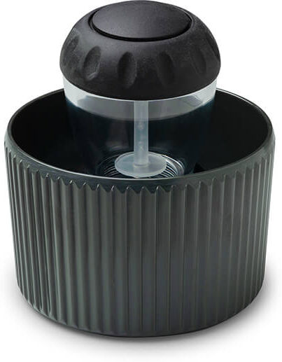 Zeal Black Dish Brush in Dark Grey Holder