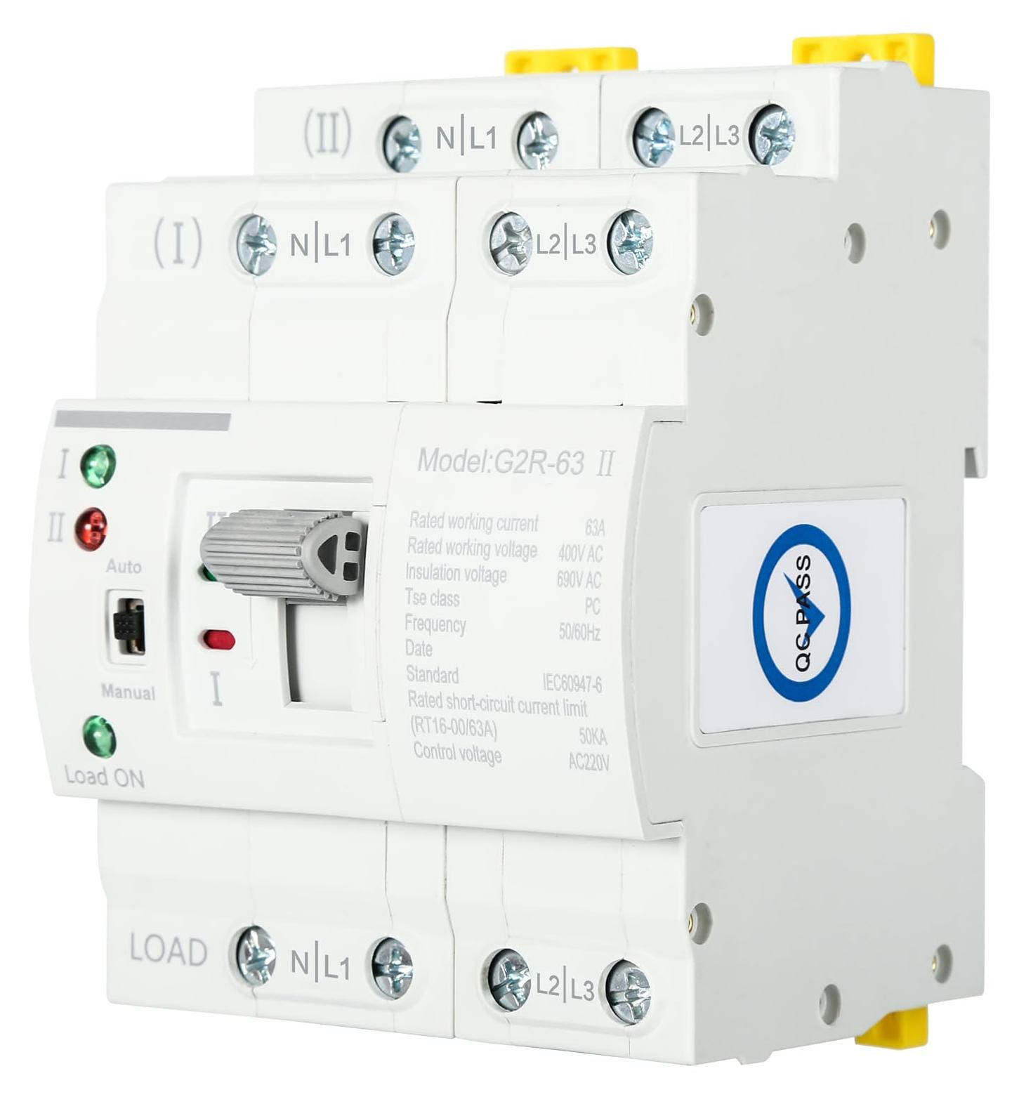 Selius Automatische Transfer Schakelaar 4P 63A 220V Dual Power ATS