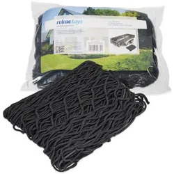 Relaxdays Anhängernetz 2x3m dehnbar Schwarz