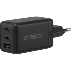 OtterBox EU GaN 3-Port Fast Charger (67 W, 3 Ports), USB Ladegerät, Schwarz