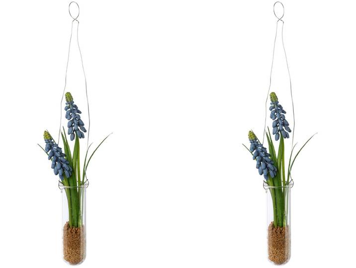 Kunstblume CREATIV GREEN Muscari in Hängevase , lila, B:4cm H:35cm, Kunststoff, Kunstpflanzen, Kunstblume