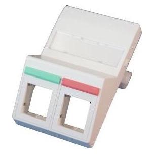 Csdk SL Dataudtag 2xrj45 Keystone Type F Skr Hv (RLP2061-169)