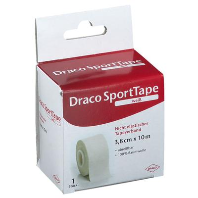 Draco Tapeverband 3,8 cmx10 m weiß 1 St Verband