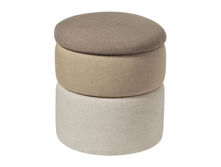 Broste Copenhagen Pouf Pond 42 cm Beige shades